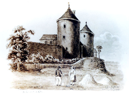 Südostecke des ehemaligen Schlossbezirks, 1859
