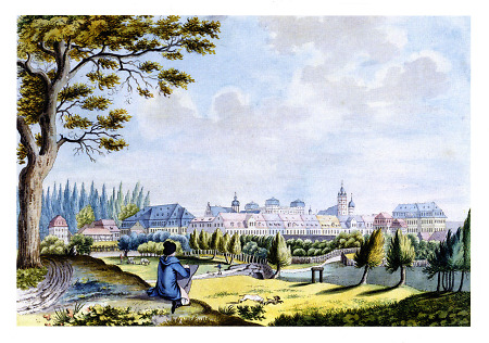 Ansicht von Darmstadt, um 1800