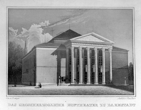 Ansicht des Hoftheaters, 1849