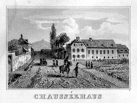 Ansicht des Chausséehauses, 1849