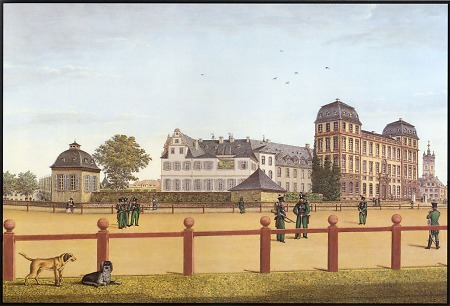 Ansicht des Residenzschlosses zu Darmstadt, 1866