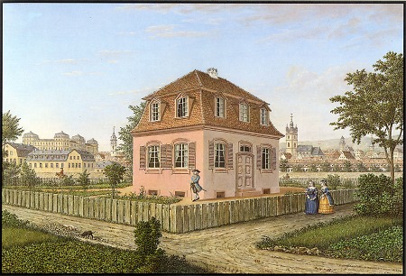 Ansicht des Gartenhauses des Generalleutnants von Werner, 1868