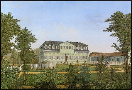 Ansicht des Landhauses des Oberjägermeisters Vollbrecht von Riedesel, 1870