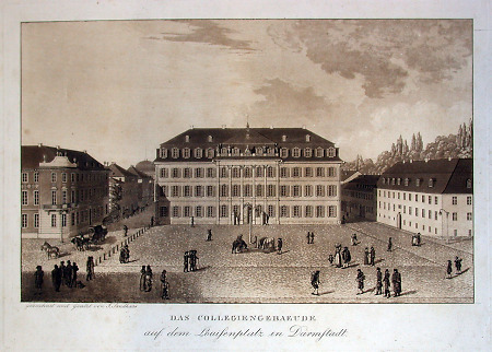 Ansicht des Collegiengebäudes am Luisenplatz, nach 1781