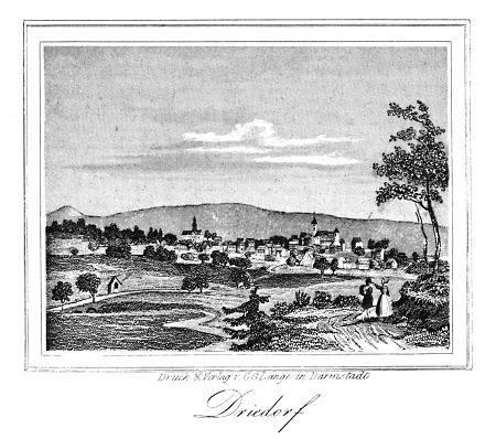 Ansicht von Driedorf, 1862