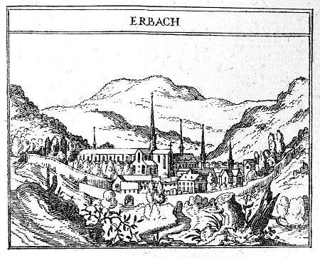 Ansicht des Klosters Eberbach, 1605