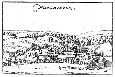 Ansicht von Merxhausen, 1605