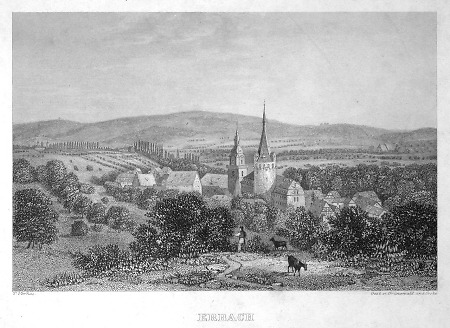 Ansicht von Erbach, 1830/50