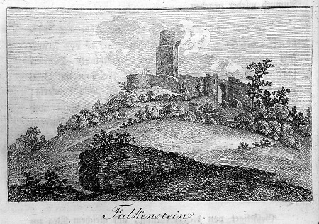 Ansicht von Ruine Falkenstein, 1823
