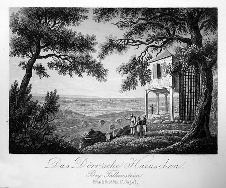 Panoramablick vom Dörrschen Häuschen nahe Falkenstein, 1899