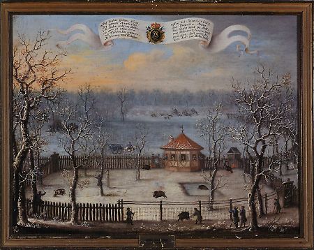 Ansicht der Favoritenburg, 18. Jahrhundert