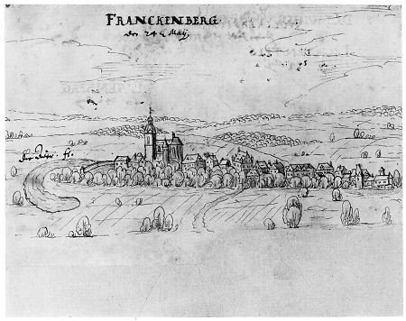 Ansicht von Frankenberg, 1632