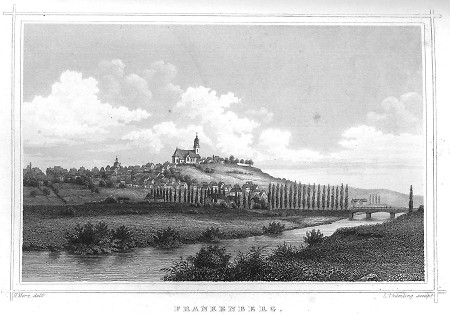 Ansicht von Frankenberg, 1850