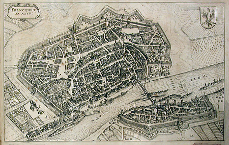Frankfurt aus der Vogelschau, 1632