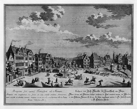 Ansicht des Roßmarkts, 1738