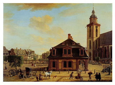 Ansicht der Hauptwache in Frankfurt, um 1754