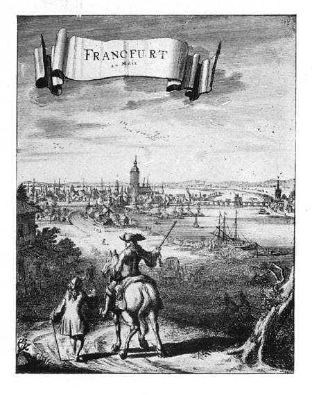 Westansicht von Frankfurt, 17. Jahrhundert