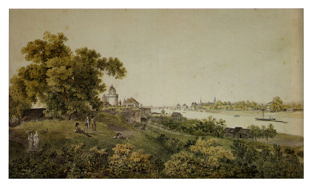 Ansicht von Frankfurt vom Scheidwall aus, um 1806