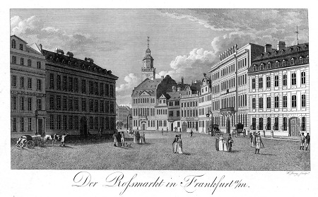 Ansicht des Roßmarkts, 1818