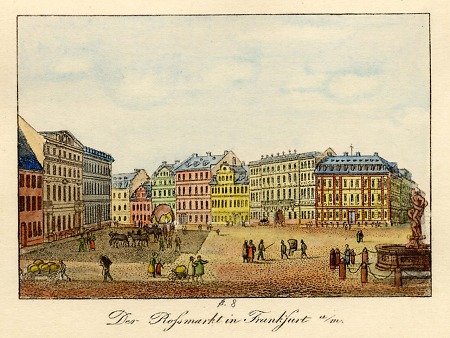 Ansicht des Frankfurter Rossmarkts, 1825