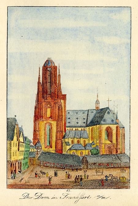 Ansicht des Frankfurter Doms, 1825