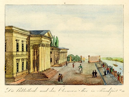 Ansicht von Bibliothek und Obermaintor, 1825