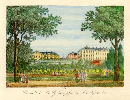 Blick in die Gallengasse, 1825