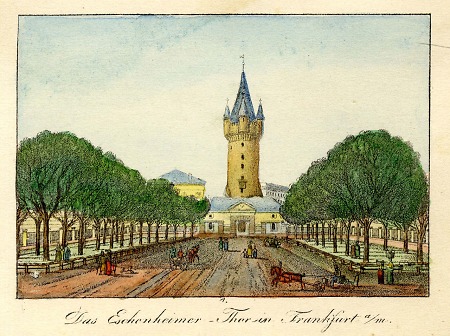 Ansicht des Eschenheimer Tors, 1825
