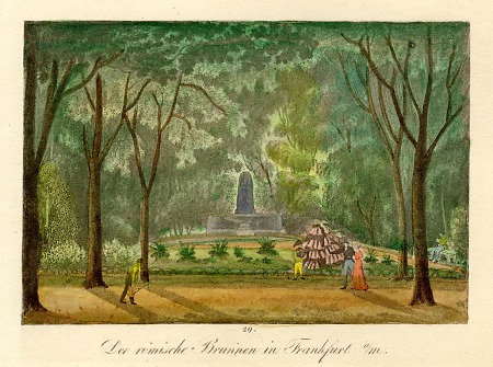 Ansicht des römischen Brunnens, 1825