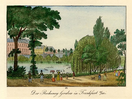 Ansicht des Recheneigraben-Weihers, 1825