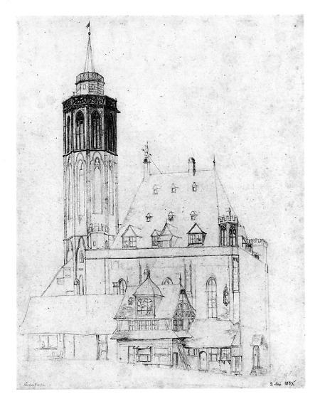 Ansicht der Nikolaikirche, 1837