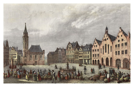Ansicht des Römerbergs, um 1840