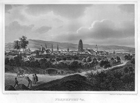 Ansicht Frankfurts von Nordosten, 1847
