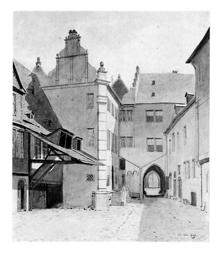 Ansicht des Nürnberger Hofes, 1849