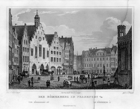 Ansicht des Römerbergs, 1849