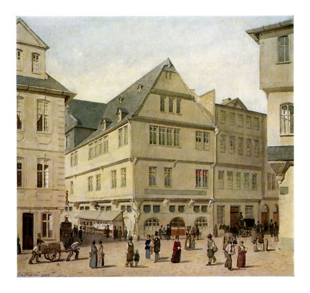 Ansicht des Hauses Neue Kräme 15, 1852