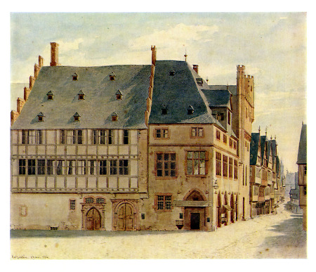 Ansicht des Hauses Grimmvogel, 1856