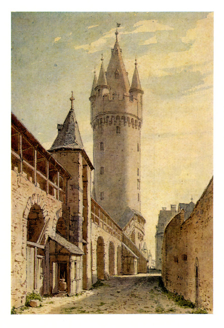 Ansicht des Eschenheimer Turmes, 1859