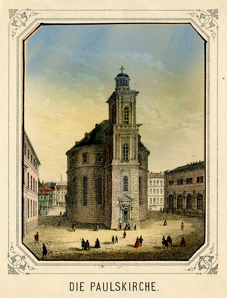 Ansicht der Paulskirche, 1860/70