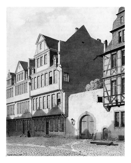 Ansicht von Goethes Vaterhaus nach dem Umbau, 1863