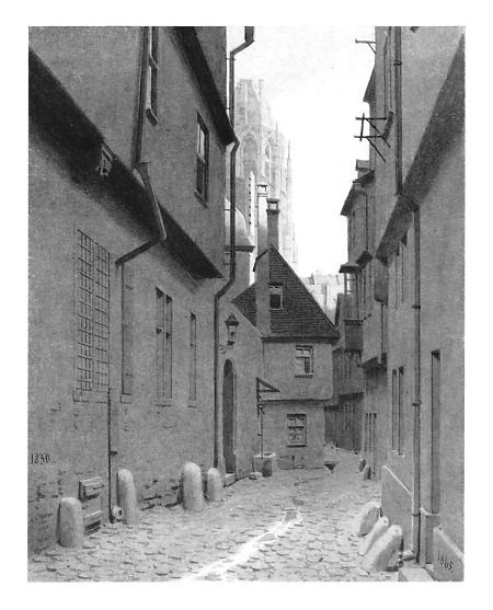 Ansicht der Mausgasse, 1865