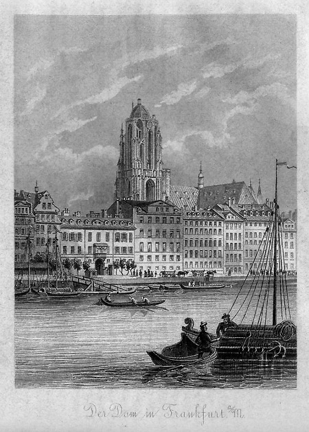 Blick über den Main auf den Dom, 1867