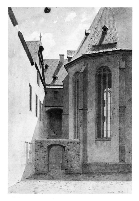Teilansicht der Katharinenkirche, 1869