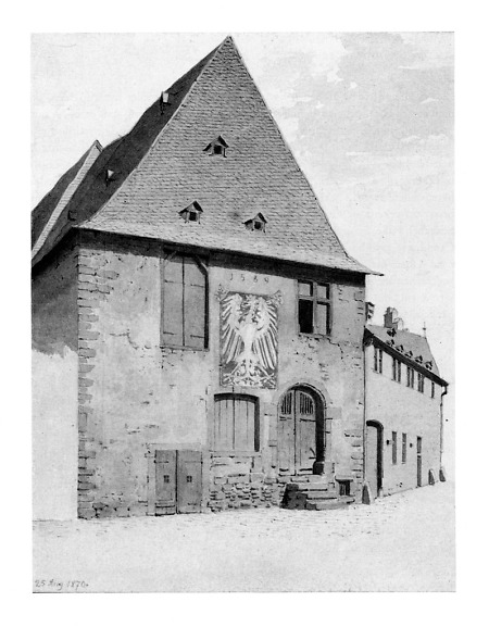 Ansicht der alten Judenschule, 1870