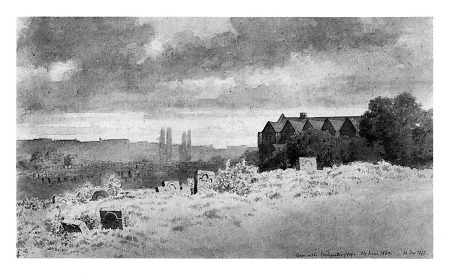 Ansicht des alten Judenfriedhofs, 1877