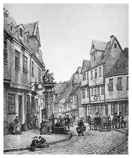 Blick in die Rittergasse, 1877