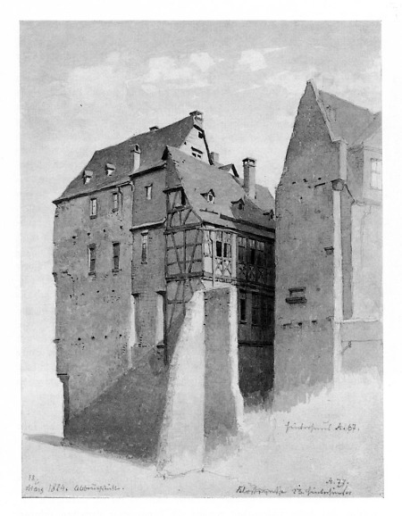 Ansicht der Klostergasse 23, 1884