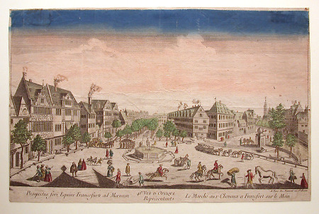 Ansicht des Rossmarkts, 2. Hälfte 18. Jahrhundert