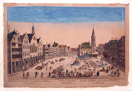 Ansicht des Römerbergs zu Frankfurt, 2. Hälfte 18. Jahrhundert
