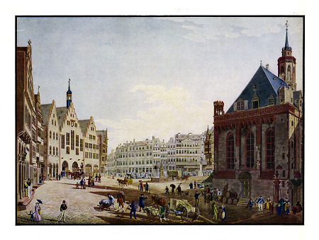 Ansicht des Römerbergs mit Nikolaikirche, undatiert
